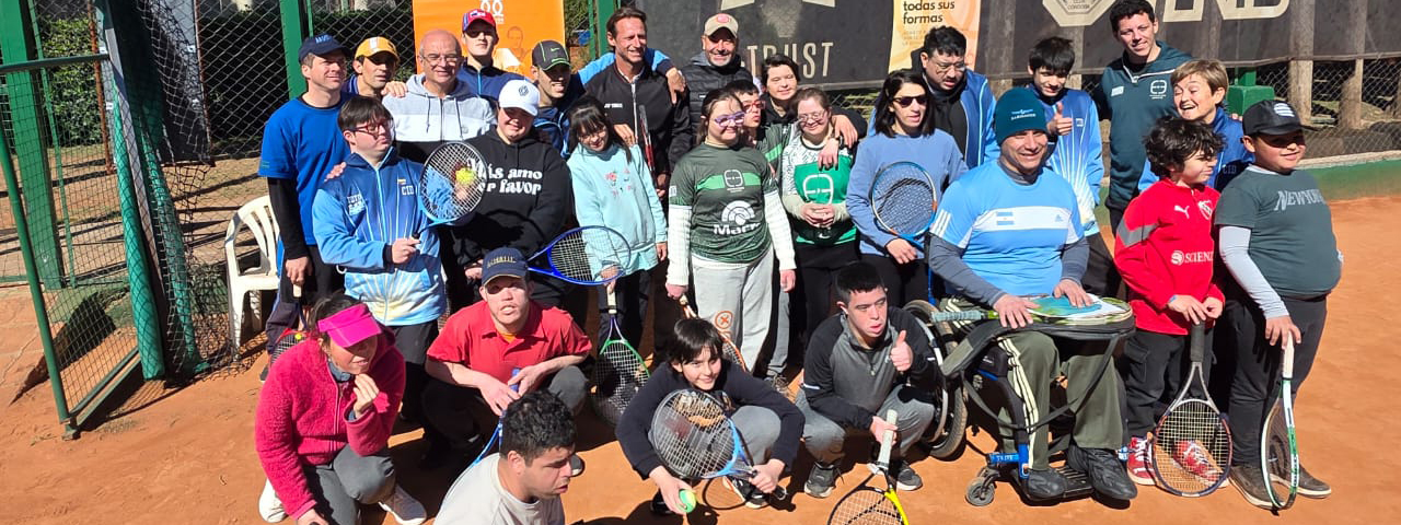 TENIS PARA TODOS 2025: Chicos con discapacidad vivieron una experiencia única con David Nalbandian en el evento de la Fundación