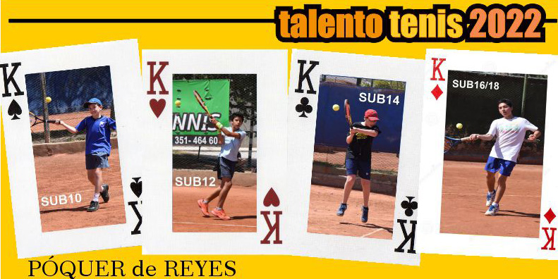 TALENTO TENIS 2022: Los cuatro 