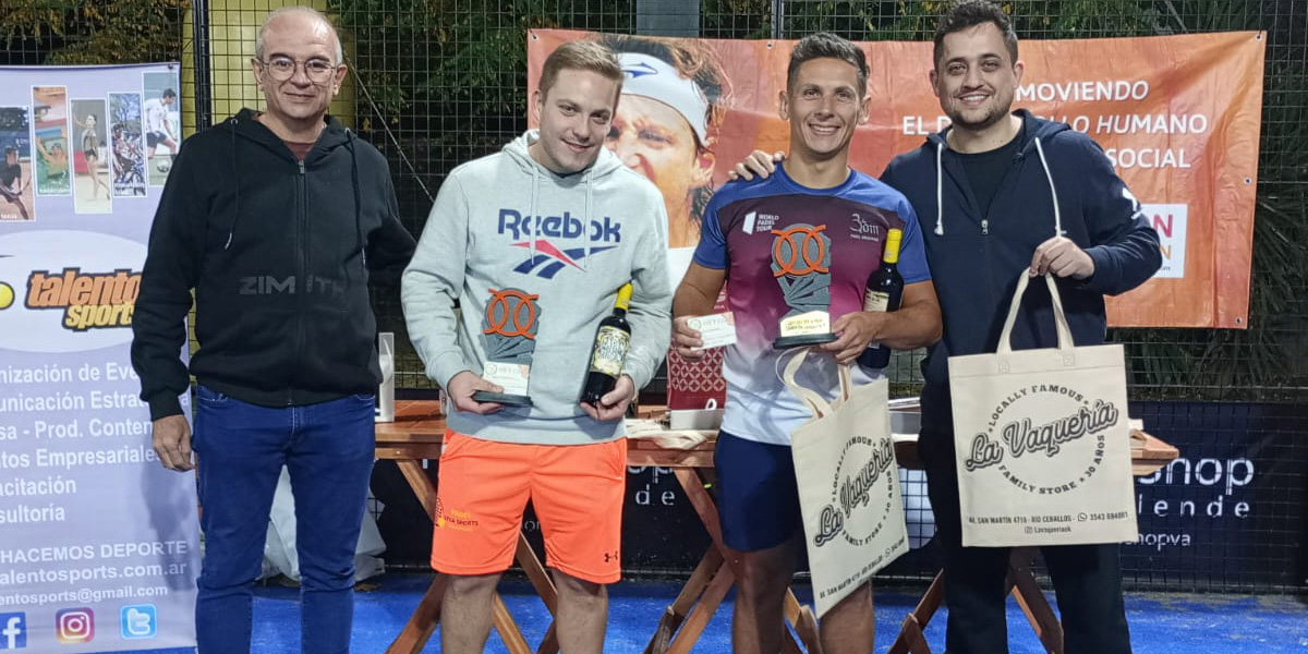 I COPA DEL REY DE PADEL: Consultorio De Loredo en A, y iPhone Shop en B, se llevaron el Premio Mayor en RÃ­o Ceballos