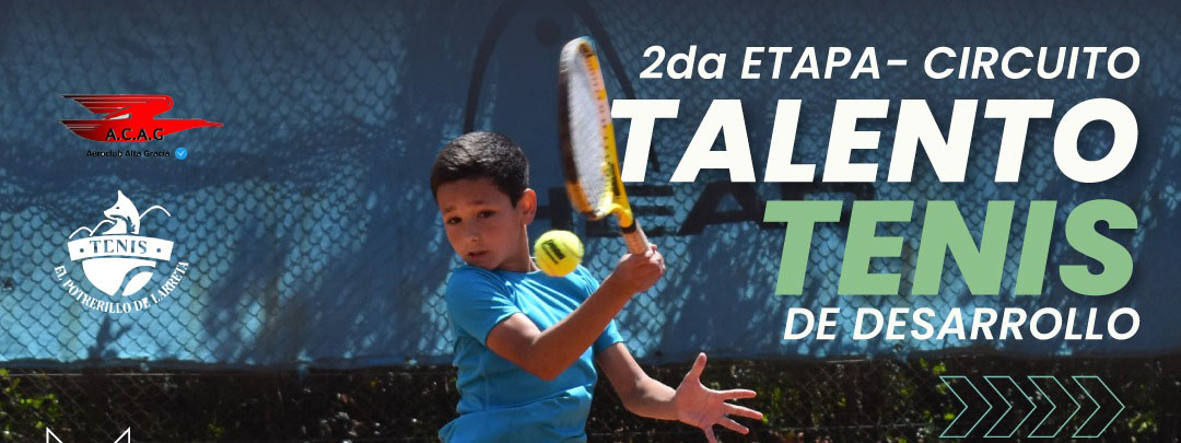 TENIS: El circuito de desarrollo Talento Tenis harÃ¡ nuevo contacto el 13/11 en Alta Gracia