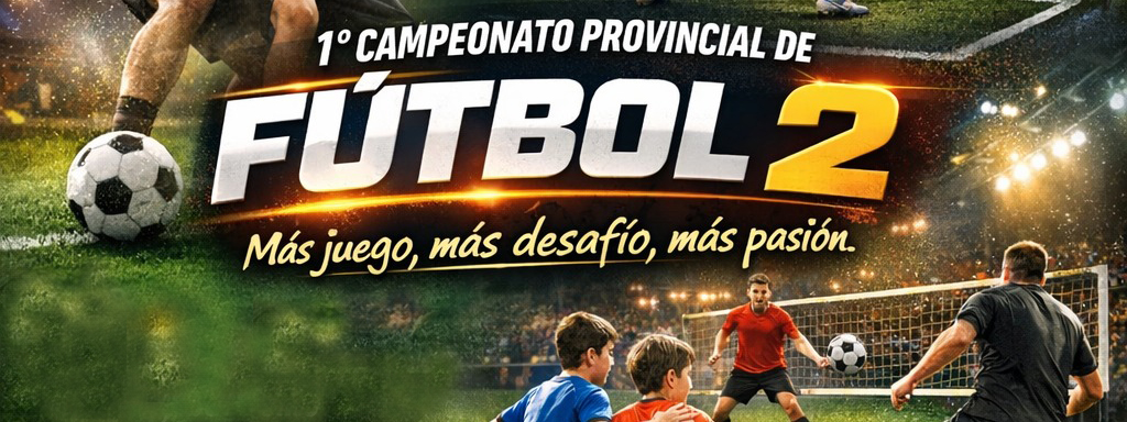 FÚTBOL: Se viene el 1° Campeonato Provincial de Fútbol 2, para los chicos, la familia y en pleno furor por el Mundial