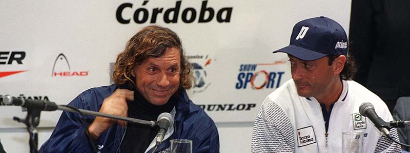 TENIS: Una exhibiciÃ³n con Clerc en 1997, la Ãºltima visita del Gran Guillermo Vilas al CÃ³rdoba Lawn