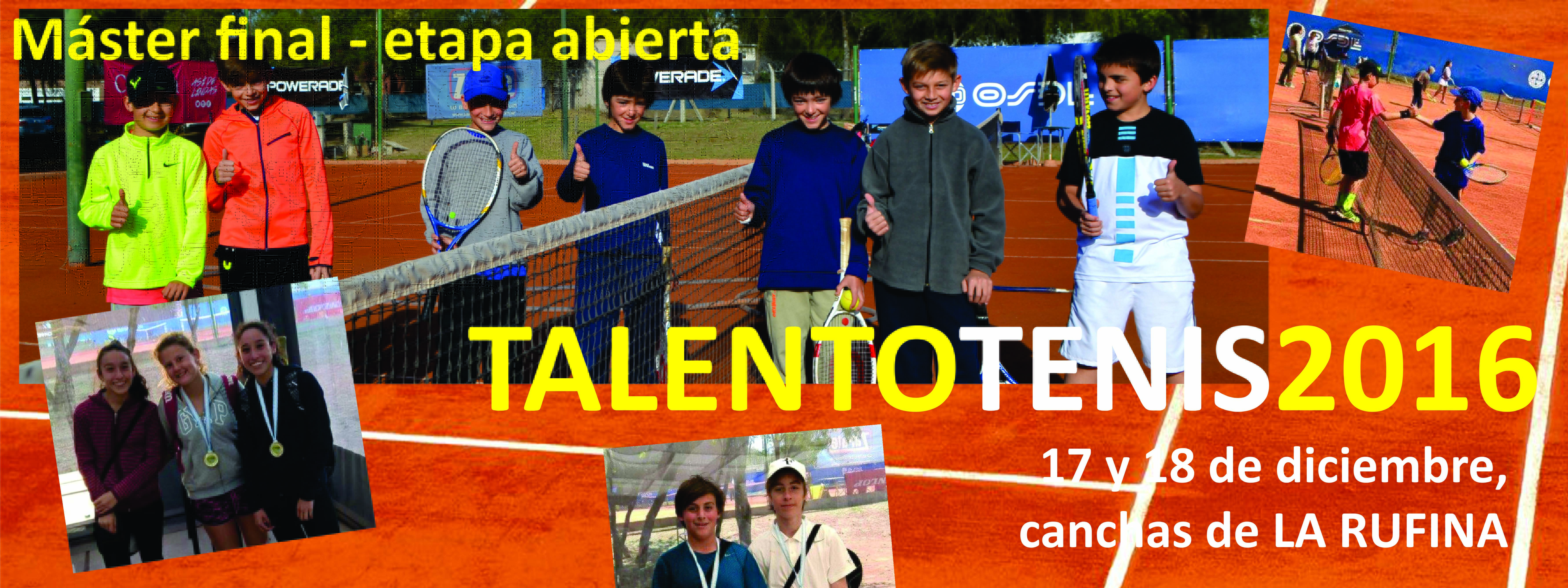 COPA TALENTO TENIS: Los chicos cierran la temporada el 17 en La Rufina