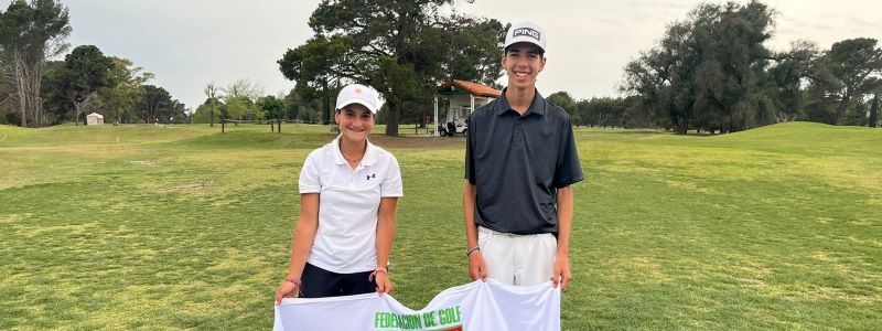 GOLF: Los jugadores de la FGPC, Ana Giuliano y Justo Rosales, se consagraron Campeones Nacionales 2024