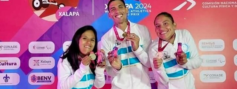 PARAATLETISMO: Gran cosecha del equipo argentino en el Grand Prix Xalapa 2024