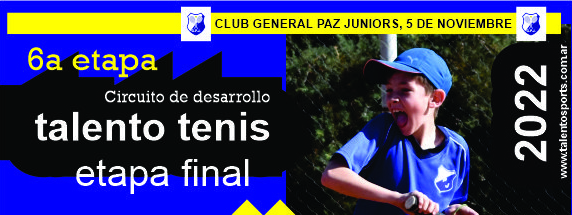 TALENTO TENIS 2022: AsÃ­ estÃ¡ el ranking a tres semanas del cierre del circuito de los 