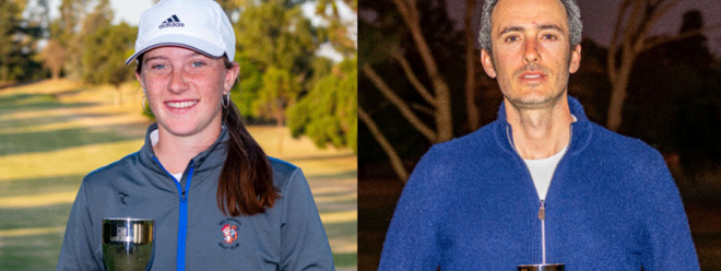 GOLF: Magdalena DÃ³mine y GermÃ¡n Tagle hicieron pesar su juego en el Campeonato de la Provincia
