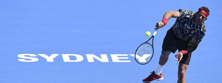 Del Potro venciÃ³ al italiano Fognini y avanzÃ³ a los cuartos de final en Sydney