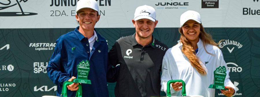 GOLF: Bautista Gabioud se llevó el premio mayor en el Emiliano Grillo Junior Open de Pilará GC