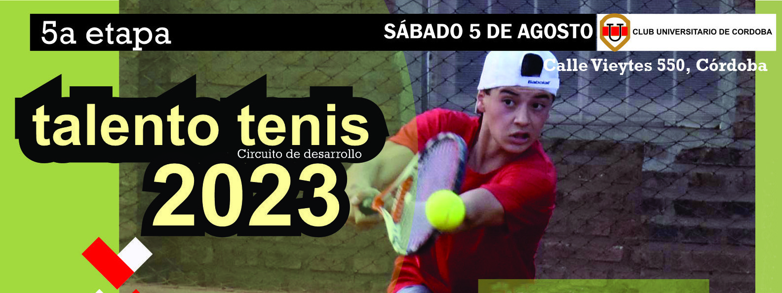 TALENTO TENIS 2023: Los chicos talentosos ponen la 5a el prÃ³ximo 5 de agosto