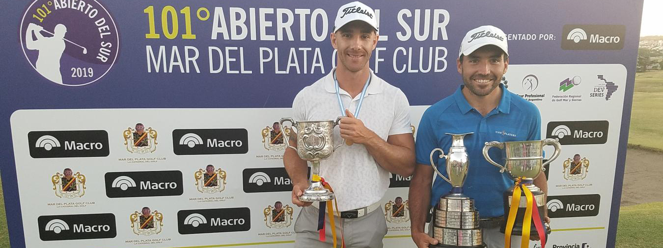 GOLF: Estanislao Goya y Andy Schonbaum (h), ganadores y el origen comÃºn en Paravachasca
