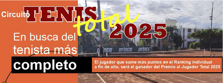 TENIS TOTAL 2025: Llega a Alto Tenis el novedoso circuito que determinará al Jugador Más Completo del 2025