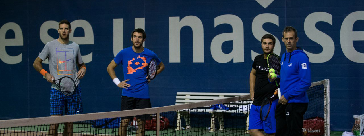 COPA DAVIS: Argentina se entrenÃ³ en Zagreb y se encontrÃ³ con una 