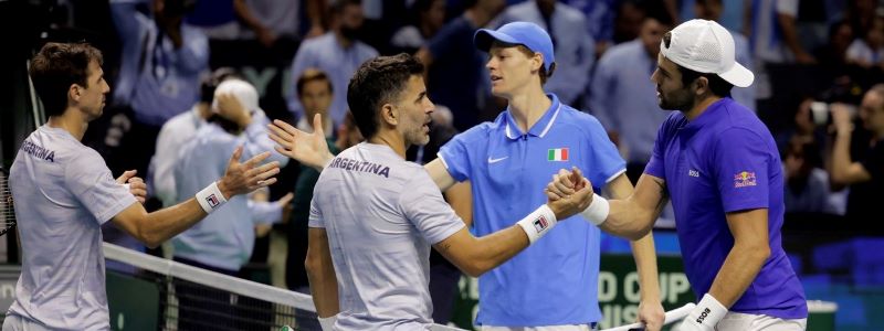 COPA DAVIS: Italia superÃ³ a Argentina por 2 a 1 y la eliminÃ³ en los cuartos de la Final 8