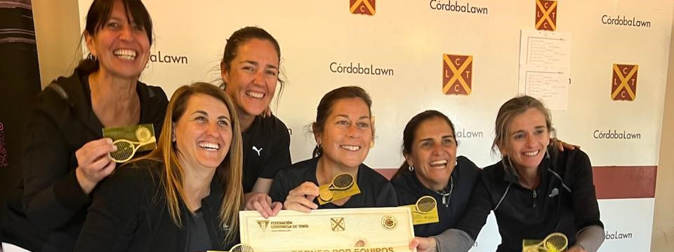 TENIS: Las chicas de “Saque y Red” en la B y “En el Fleje” en la C, fueron los mejores equipos en el torneo del Córdoba Lawn
