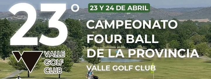 GOLF: Valle del Golf Club recibe el 23Â° Campeonato Four Ball de la Provincia