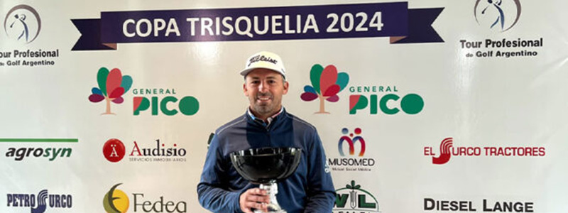 GOLF: Clodomiro Carranza se coronÃ³ campeÃ³n en el 3Â° Abierto de General Pico