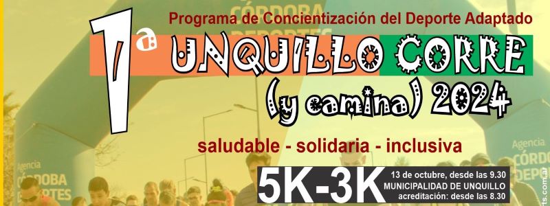 UNQUILLO CORRE (Y CAMINA): El evento saludable, solidario e inclusivo, que la FundaciÃ³n Nalbandian harÃ¡ en Sierras Chicas el 13/10