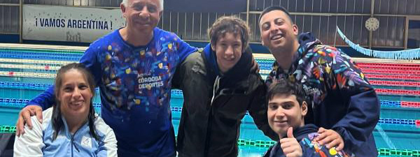 NATACIÓN ADAPTADA: En el Open Copar 2025, los cordobeses Elizabeth Noriega y Germán Arévalo clasificaron al Mundial de Singapur