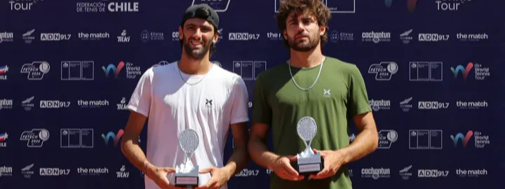 TENIS: Valentín Basel y Franco Ribero, del Córdoba Golf, fueron subcampeones en el torneo M25 de Santiago de Chile