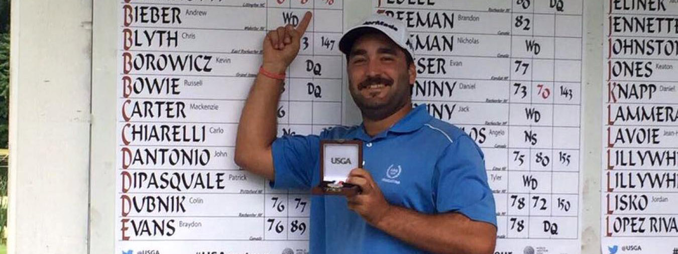 GOLF: GastÃ³n Bertinotti dio otra clase y se clasificÃ³ para el US Amateur