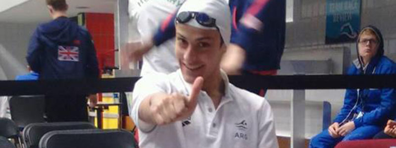 MUNDIAL JUNIOR DE NATACIÓN: Bergliaffa dibujó otro récord y quedó sexto en 400 combinados