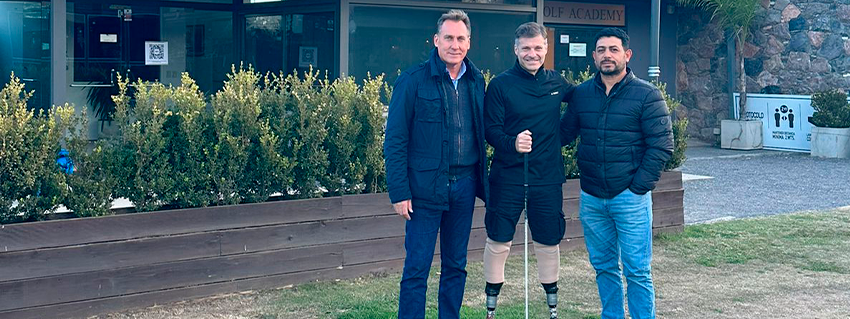 GOLF ADAPTADO: Pablo Giesenow visitÃ³ la sede de la FederaciÃ³n de Golf de la Provincia de CÃ³rdoba